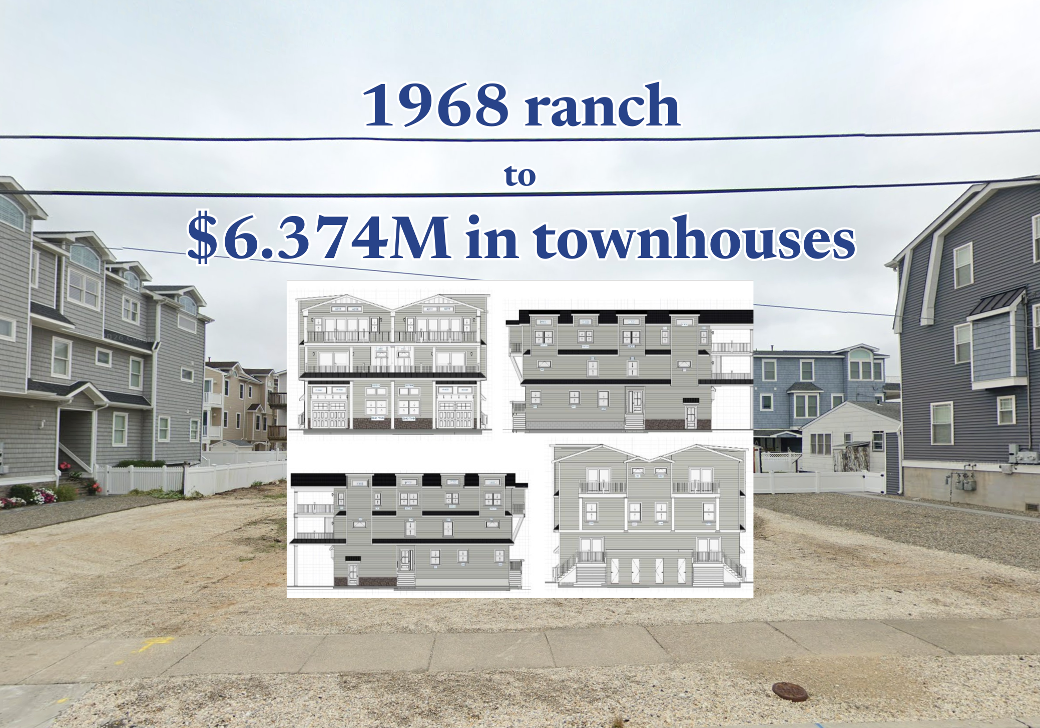 Sea Isle’s $2.2M Ranch Became $6.374M in Claimed Townhouses in a Year