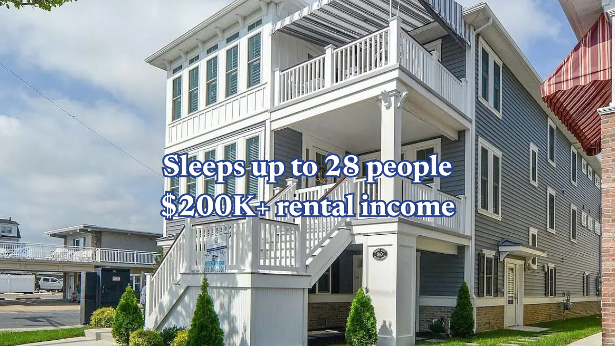Ocean City Duplex Fits 28 Guests and $200K+ in Annual Rent