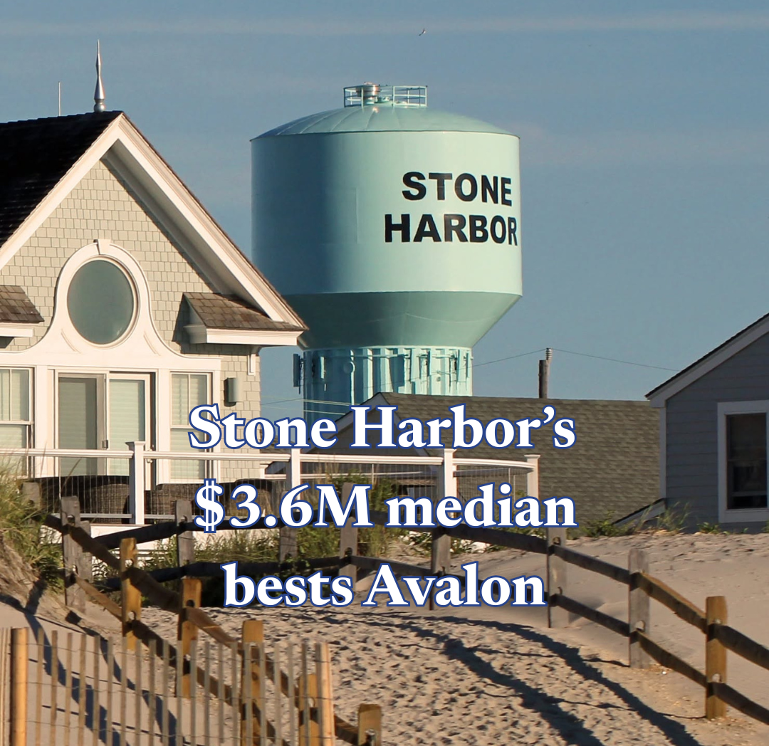 Stone Harbor’s $3.6M Median Tops Avalon’s